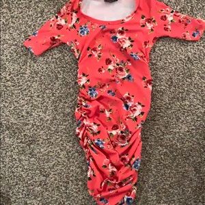 mother’s bee fitted maternity dress